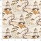 Ivory - Gold & Yellow,Green,Orange & Rust Global,Novelty,Toile Upholstery Fabric 54 Inches"